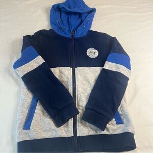 Kids Lily & Dan Blue and Gray Hoodie with “Mission to Mars” Patch